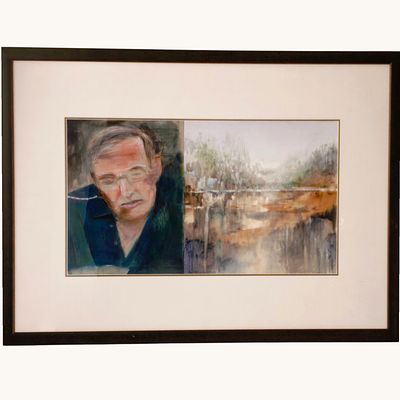 RUI OLIVEIRA. Original watercolor painting on paper, signed, dated 2019, title "Stophon 