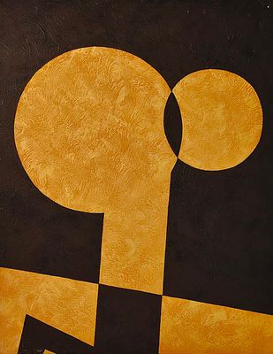 MARIANA NOGUEIRA. Original oil painting on canvas, signed, 'Abstract' motif. Dimensions: image 