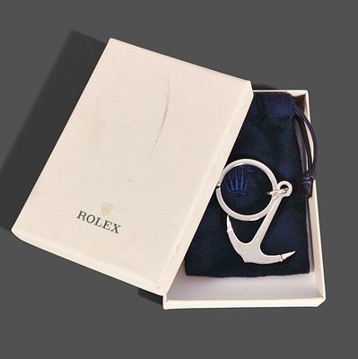 ROLEX ANCHOR KEYCHAIN, COLLECTOR'S EDITION. Rolex Baselworld Anchor Silver 2020 keychain, a 