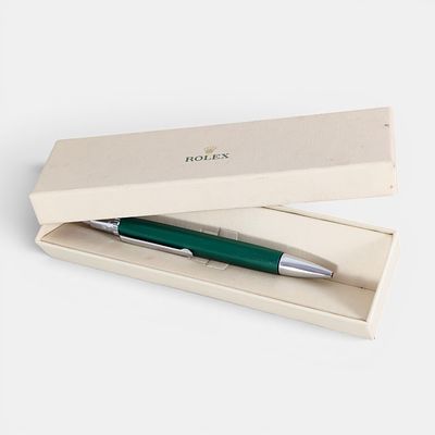 ROLEX DATEJUST SUBMARINER PEN. Official Rolex pen, Datejust Submariner model, green color. Swiss 