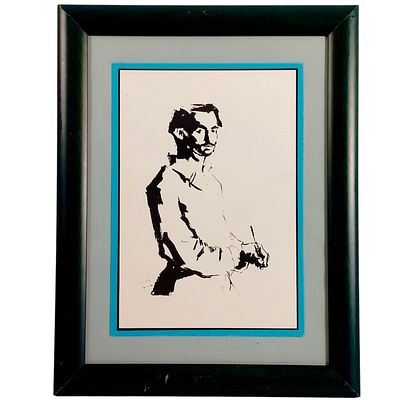J&Uacute;LIO RESENDE. Lithograph on paper from the collection known as 50 Drawings by J&uacute;lio Resende. 