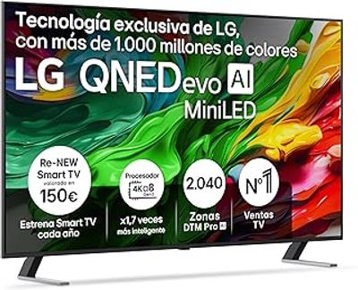 LG 55" QNED85A EVO AI MINI LED 4K SMART TV. 55-inch television sold for repair or parts 