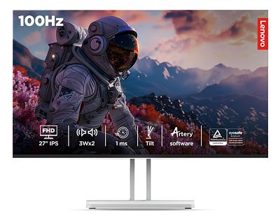 LENOVO L27i-4A 27" FHD IPS MONITOR. 27" monitor with Full HD resolution (1920x1080), IPS panel 