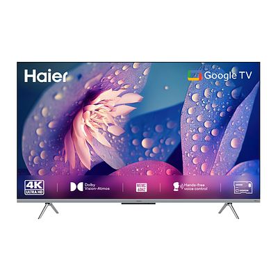 HAIER 55" 4K UHD SMART GOOGLE TV. 55" TV with 4K UHD resolution and Google TV system, with 
