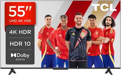 TCL 55" 4K UHD SMART TV GOOGLE TV. 55" TV with 4K Ultra HD resolution and HDR support. Smart TV 