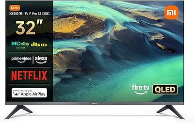 XIAOMI TV F PRO 32 32" QLED SMART TV FIRE TV ALEXA DOLBY DTS 2025. 32-inch television sold for 