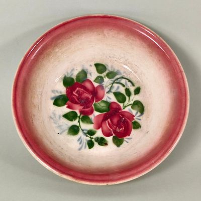VINTAGE SALAD BOWL FROM SACAV&Eacute;M POTTERY FACTORY. Decorative piece, dating from the 1950s. 