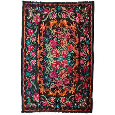RARE VINTAGE BESSARABIAN KARABAGH RUG - (20TH CENTURY) - 3.66 SQM. Exceptional example of 