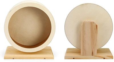 WOODEN EXERCISE WHEEL FOR RODENTS. Wooden exercise wheel with silent operation, suitable for 
