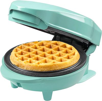 BESTRON AMW500MBS GREEN MINI WAFFLE MAKER. Practical and compact mini waffle maker, ideal for 