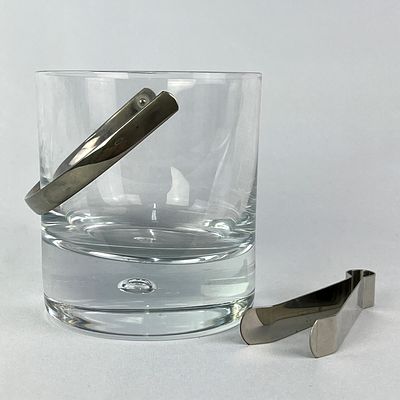 MINI GLASS ICE BUCKET. Mini Scandinavian glass ice bucket Kosta Boda Pippi with the 