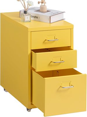 MOBILE FILING CABINET WITH 3 DRAWERS FOR OFFICE. Mobile filing cabinet with 3 drawers, ideal for 