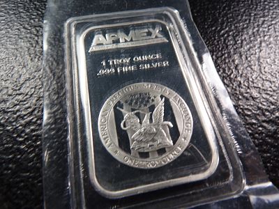 AMPEX 1 OUNCE .999 FINE SILVER BAR ***1 OZ. SILVER***. CLICK THE LINK FROM YOUR INVOICE TO 