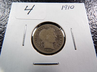 1910 BAR SILVER DIME. CLICK THE LINK FROM YOUR INVOICE TO PAY... INVOICES ARE EMAILED SHORTLY 