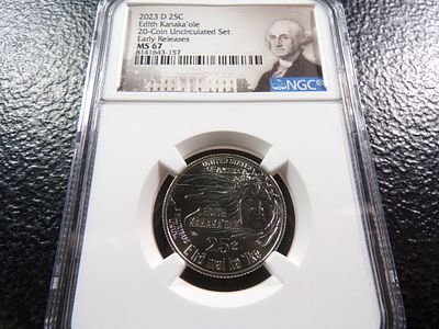 2023-D NGC MS67 EARLY RELEASES EDITH KANAKA'OLE QUARTER. CLICK THE LINK FROM YOUR INVOICE TO 