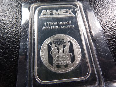AMPEX 1 OUNCE .999 FINE SILVER BAR ***1 OZ. SILVER***. CLICK THE LINK FROM YOUR INVOICE TO 
