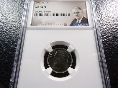 2022-P NGC MS 68 FT ROOSEVEELT DIME. CLICK THE LINK FROM YOUR INVOICE TO PAY... INVOICES ARE 
