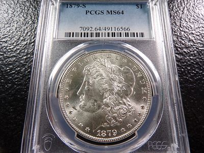 1879-S PCGS MS64 MORGAN SILVER DOLLAR *****MS64*****. CLICK THE LINK FROM YOUR INVOICE TO PAY... 
