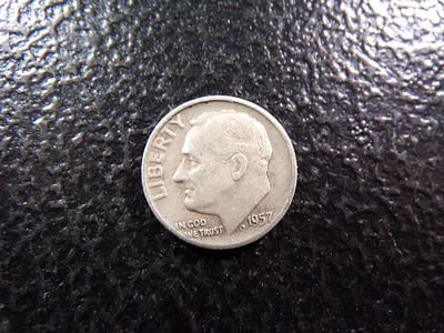 1957-D ROOSEVELT SILVER DIME. CLICK THE LINK FROM YOUR INVOICE TO PAY... INVOICES ARE EMAILED 