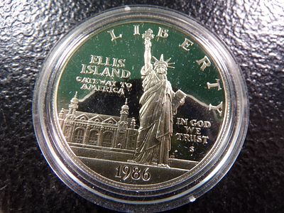 1986-S ELLIS ISLAND 26.73 GRAMS SILVER PROOF DOLLAR. CLICK THE LINK FROM YOUR INVOICE TO PAY... 