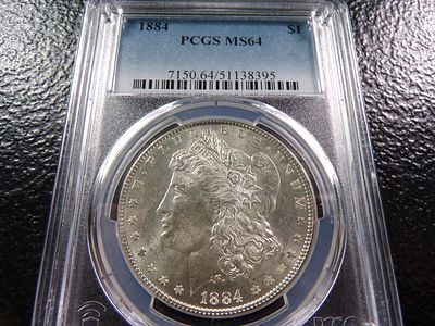 1884 PCGS MS64 MORGAN SILVER DOLLAR *****MS64*****. CLICK THE LINK FROM YOUR INVOICE TO PAY... 