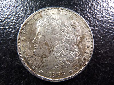 1888 MORGAN SILVER DOLLAR. CLICK THE LINK FROM YOUR INVOICE TO PAY... INVOICES ARE EMAILED 