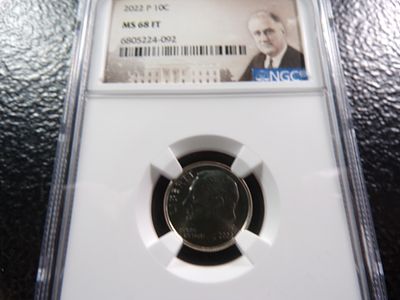 2022-P NGC MS68FT ROOSEVELT DIME. CLICK THE LINK FROM YOUR INVOICE TO PAY... INVOICES ARE 
