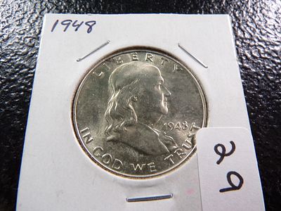 1948 RARE DATE FRANKLIN SILVER HALF DOLLAR. CLICK THE LINK FROM YOUR INVOICE TO PAY... INVOICES 