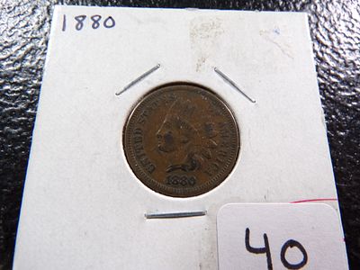 1880 RARE DATE INDIAN HEAD CENT. CLICK THE LINK FROM YOUR INVOICE TO PAY... INVOICES ARE EMAILED 