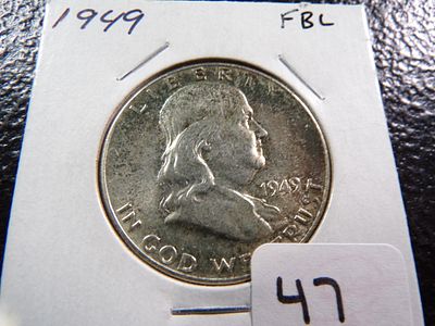 1949 FBL RARE DATE FRANKLIN SILVER HALF DOLLAR. CLICK THE LINK FROM YOUR INVOICE TO PAY... 