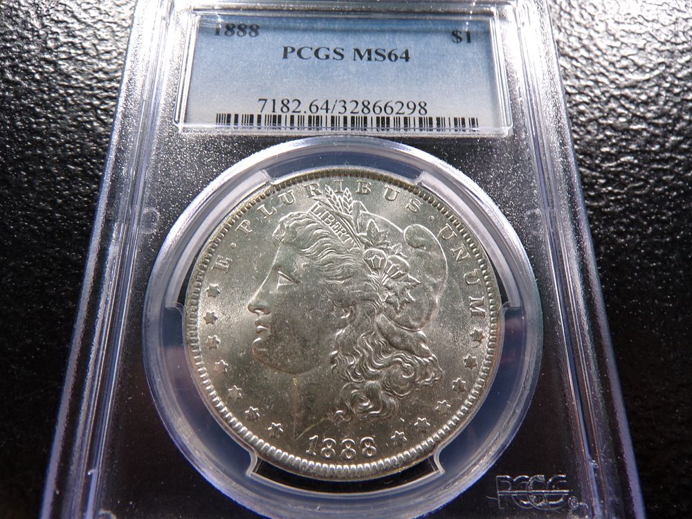 1888 PCGS MS64 MORGAN SILVER DOLLAR *****MS64*****. CLICK THE LINK FROM YOUR INVOICE TO PAY... 