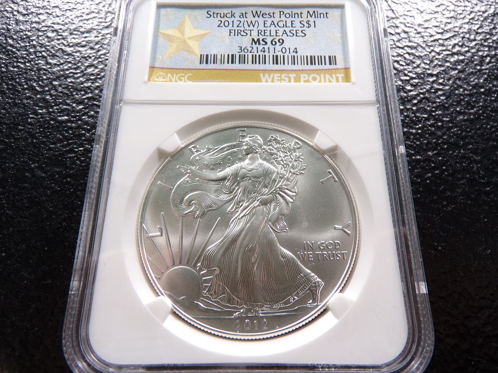 2012 (W) NGC MS69 WEST POINT MINT AMERICAN SILVER EAGLE DOLLAR. CLICK THE LINK FROM YOUR INVOICE 