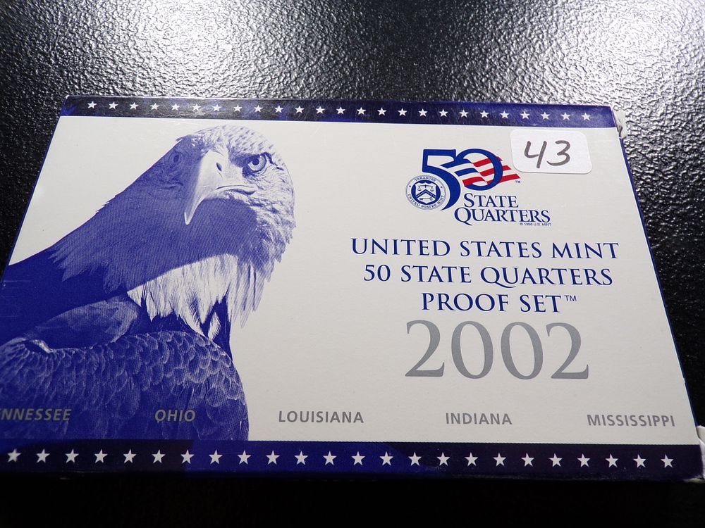 2002 UNITED STATES MINT 50 STATE QUARTERS PROOF SET. CLICK THE LINK FROM YOUR INVOICE TO PAY... 