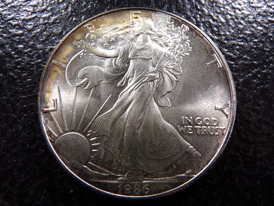 1986 AMERICAN SILVER EAGLE DOLLAR. CLICK THE LINK FROM YOUR INVOICE TO PAY... INVOICES ARE
