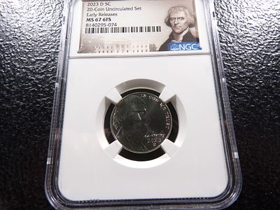 2023-D NGC MS67 6FS JEFFERSON NICKEL. CLICK THE LINK FROM YOUR INVOICE TO PAY... INVOICES ARE