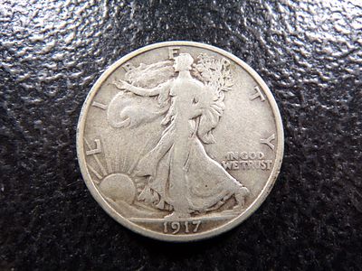 1917 WALKING LIBERTY SILVER HALF DOLLAR. CLICK THE LINK FROM YOUR INVOICE TO PAY... INVOICES ARE