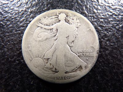 1916-S OBV. WALKING LIBERTY SILVER HALF DOLLAR. CLICK THE LINK FROM YOUR INVOICE TO PAY...