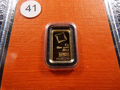 VALCAMBI 1 GRAM 999,9 FINE GOLD BAR *****1 GRAM GOLD*****. CLICK THE LINK FROM YOUR INVOICE TO