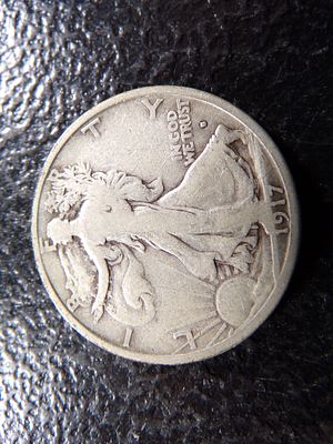 1917-S OBV. WALKING LIBERTY SILVER HALF DOLLAR. CLICK THE LINK FROM YOUR INVOICE TO PAY...