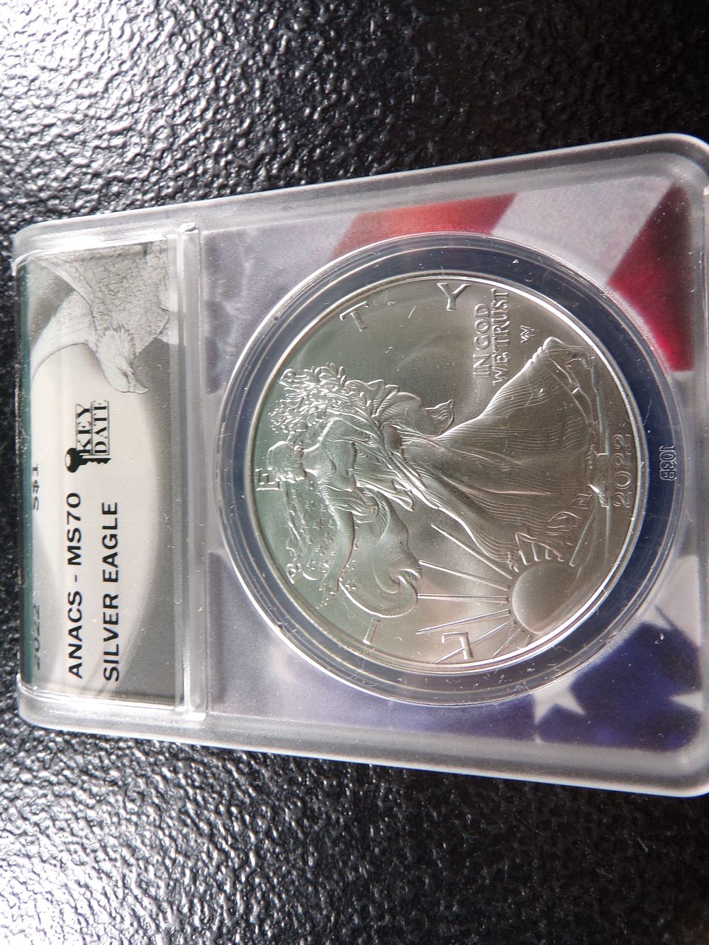 2022 ANACS MS70 KEY DATE AMERICAN SILVER EAGLE DOLLAR. CLICK THE LINK FROM YOUR INVOICE TO 