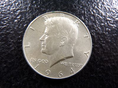 1964 KENNEDY SILVER HALF DOLLAR. CLICK THE LINK FROM YOUR INVOICE TO PAY... INVOICES ARE EMAILED 