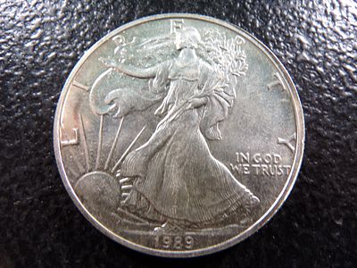 1989 AMERICAN SILVER EAGLE DOLLAR *****1 OZ. SILVER*****. CLICK THE LINK FROM YOUR INVOICE TO 