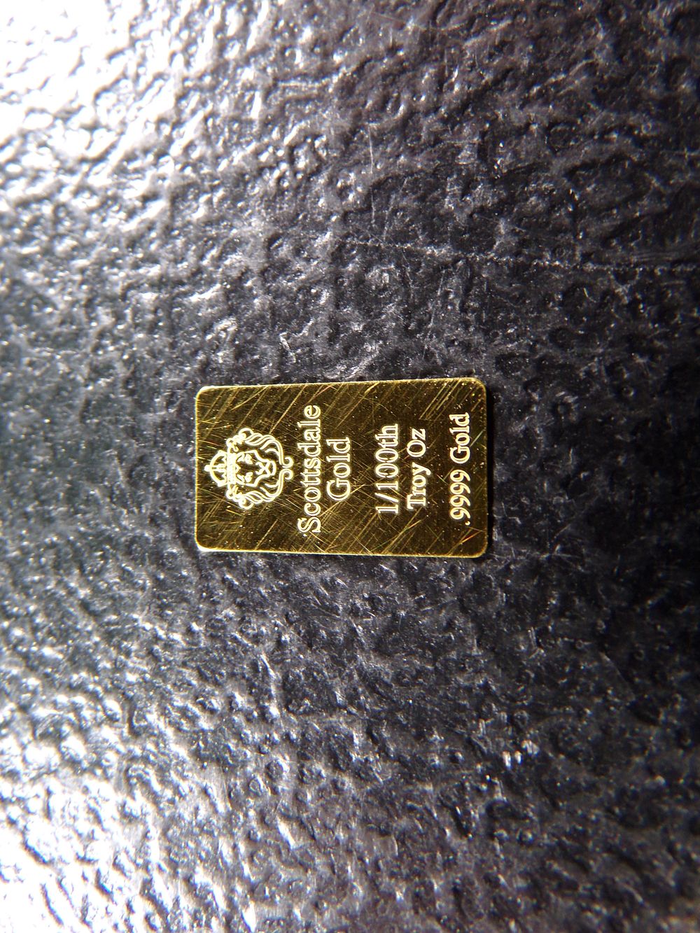 SCOTTSDALE 1/100TH OUNCE .9999 PURE GOLD BAR *****GOLD BAR*****. CLICK THE LINK FROM YOUR 