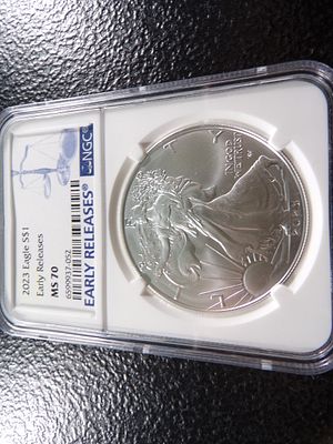 2023 NGC MS70 EARLY RELEASES AMERICAN SILVER EAGLE DOLLAR. CLICK THE LINK FROM YOUR INVOICE TO 