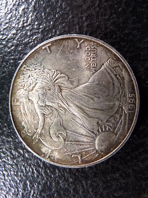 1995 AMERICAN SILVER EAGLE DOLLAR *****1 OZ. SILVER*****. CLICK THE LINK FROM YOUR INVOICE TO 