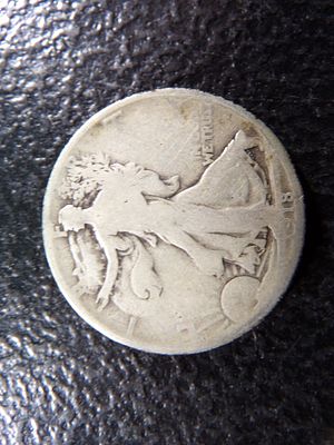 1918 WALKING LIBERTY SILVER HALF DOLLAR. CLICK THE LINK FROM YOUR INVOICE TO PAY... INVOICES ARE 