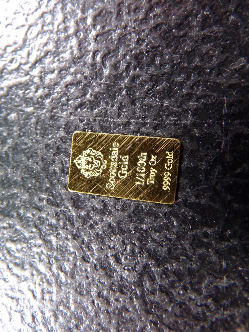 SCOTTSDALE 1/100TH OUNCE .9999 PURE GOLD BAR *****GOLD BAR*****. CLICK THE LINK FROM YOUR 