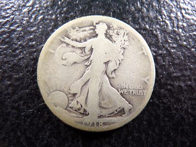1918-S WALKIING LIBERTY SILVER HALF DOLLAR. CLICK THE LINK FROM YOUR INVOICE TO PAY... INVOICES 
