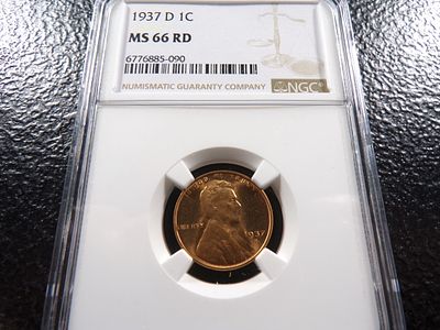 1937-D NGC MS66RD LINCOLN WHEAT CENT. CLICK THE LINK FROM YOUR INVOICE TO PAY... INVOICES ARE 