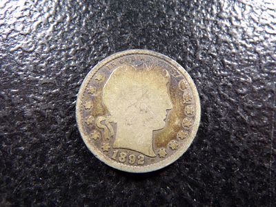 1892 LIBERTY HEAD BARBER SILVER QUARTER. CLICK THE LINK FROM YOUR INVOICE TO PAY... INVOICES ARE 